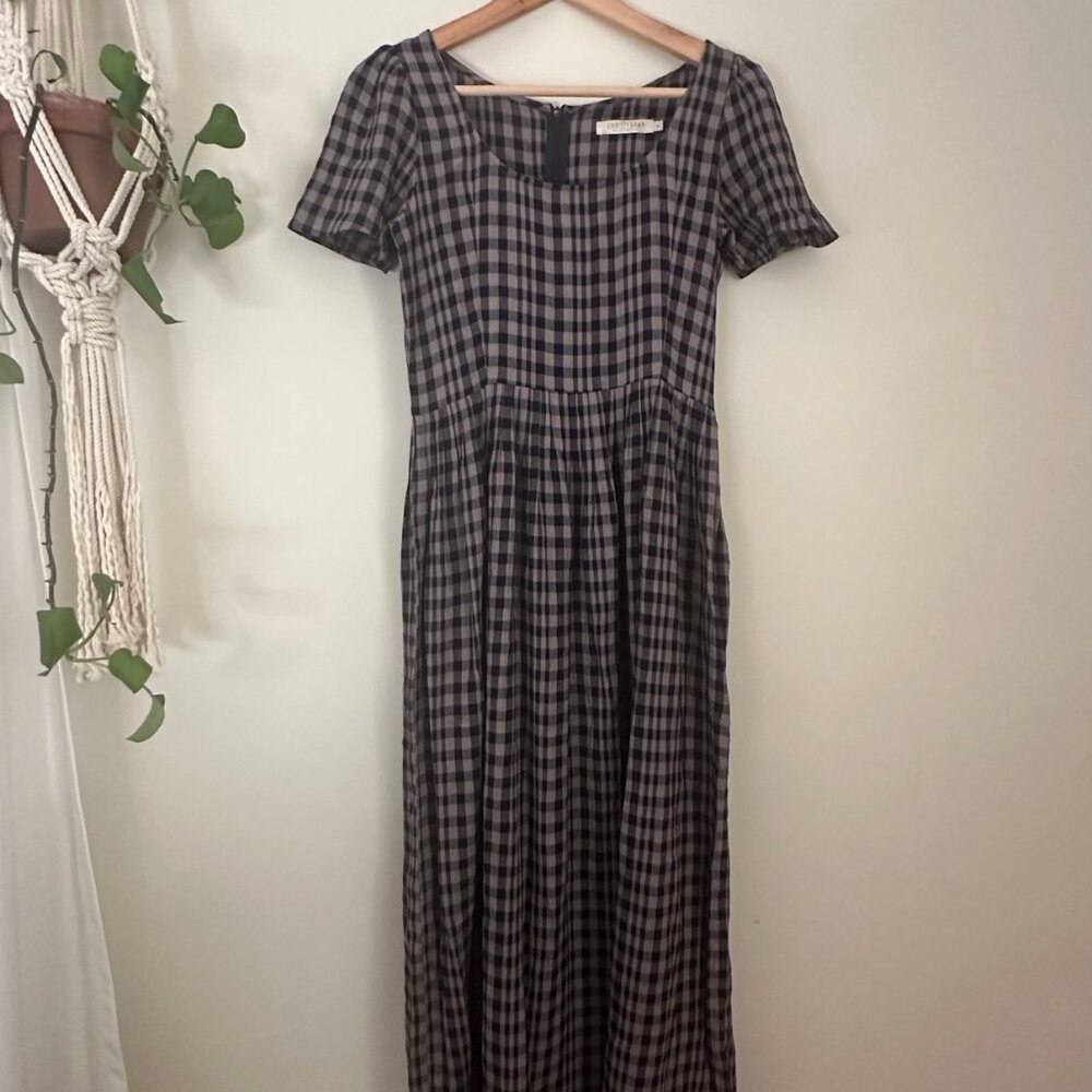 Christy Dawn Scarlet Dress - Navy Checkered